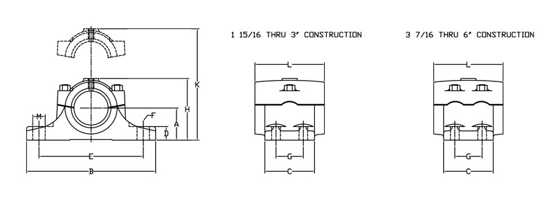 rigid split journal bearing diagram