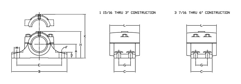 rigid split journal bearing gibbed joint diagram